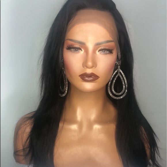 BIANCA| STRAIGHT 100 HUMAN HAIR LACE FRONTAL WIG - Picture 1 of 8